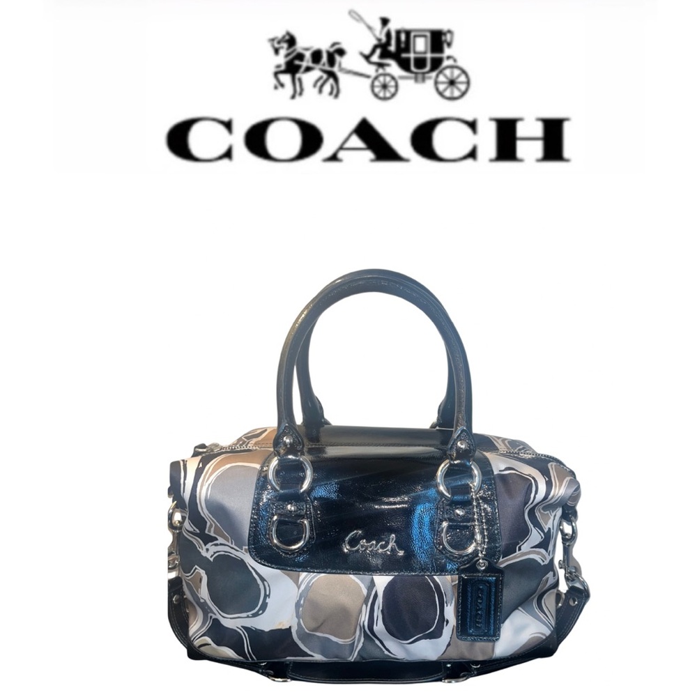 Coach Ashley Signature Scarf Print Satchel Shoulder Bag